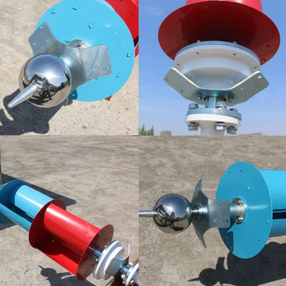800W 1000W Vertical Axis Wind Turbine Generator 12V 24V Windmill 220v AC Output Household Kit With Controller - 54 Energy - Renewable Energy Store