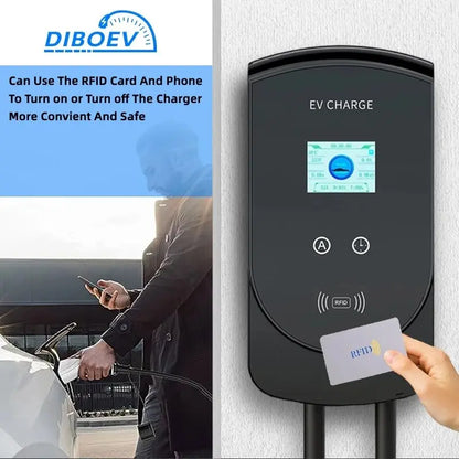 EV Charger 32A 7.6KW Electric Vehicle Car Charger EVSE Wallbox 3Phase 22KW 11KW Type2 Cable IEC62196-2 Socket APP Control - 54 Energy - Renewable Energy Store