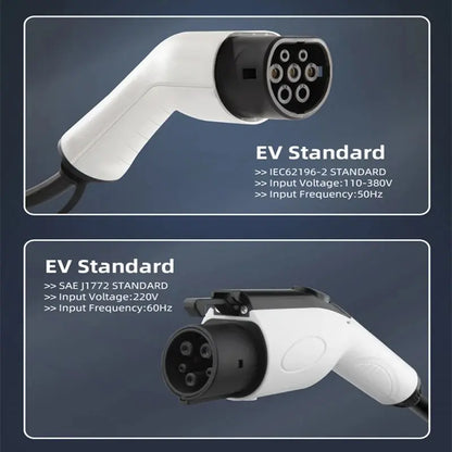 EV Charger Type 2 IEC62196-2 Plug 22KW 32A 3Phase with App Version Wallbox Charging Station 5M Cable Electric Vehicle Car - 54 Energy - Renewable Energy Store