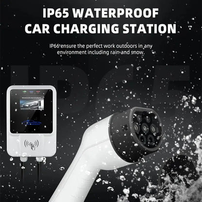 EV Charger Type2 IEC62196-2 APP Wifi Cards Control 22KW 3Phase Electric Vehicle Car Charging Station EVSE Wall Box with Cable - 54 Energy - Renewable Energy Store