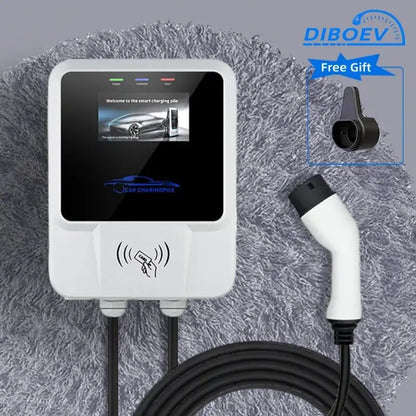 EV Charging Station 7/11/22KW Electric Vehicle Car Charger 32A EVSE Wallbox Wallmount Type2 IEC62196 Type1 with APP Wifi Cards - 54 Energy - Renewable Energy Store