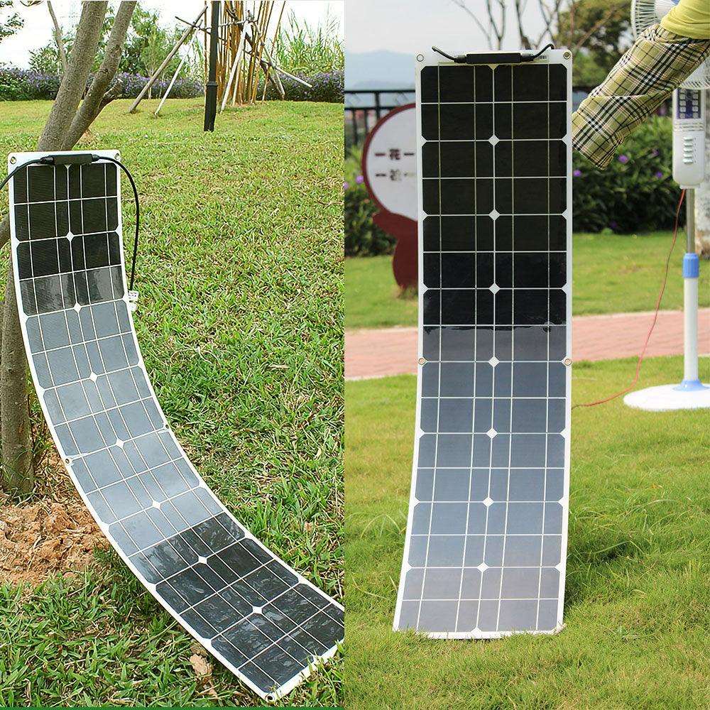 Solar Panel  50 Watt Flexible150/200 W Waterproof Narrow 12/24v Monocrystalline - 54 Energy - Renewable Energy Store