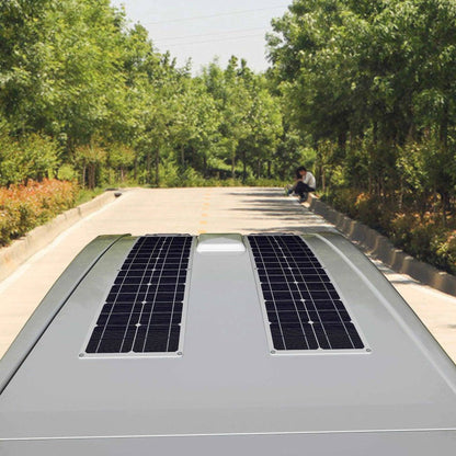 Solar Panel  50 Watt Flexible150/200 W Waterproof Narrow 12/24v Monocrystalline - 54 Energy - Renewable Energy Store