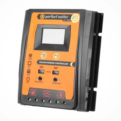 Solar Charge Controller 12/24V 70A  Panel Battery Regulator Dual USB 5V LCD Display - 54 Energy - Renewable Energy Store