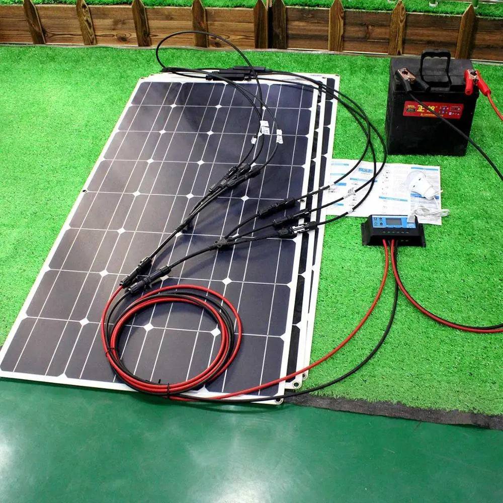 Solar Panels Flexible 100/200/300W solar controller 12V  battery charger - 54 Energy - Renewable Energy Store