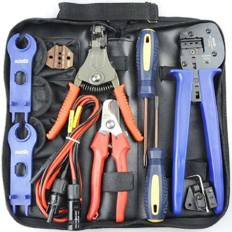 Crimping Tool for 2.5/4/6mm2 Solar Cable Solar Connector Crimping Tool Kits Crimping/Cutting/Stripping Tools with Cable R&amp;X - 54 Energy - Renewable Energy Store