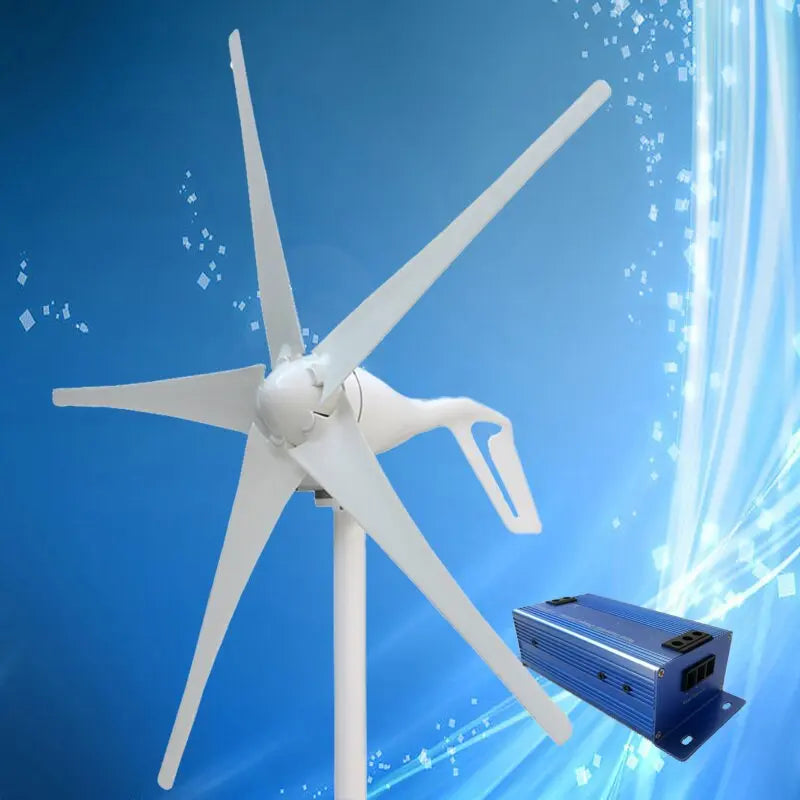 2020 New Type 400W Wind Turbine with 3/5PCS Blades + 600W Multi-Function Wind Turbine Charge Controller - 54 Energy - Renewable Energy Store