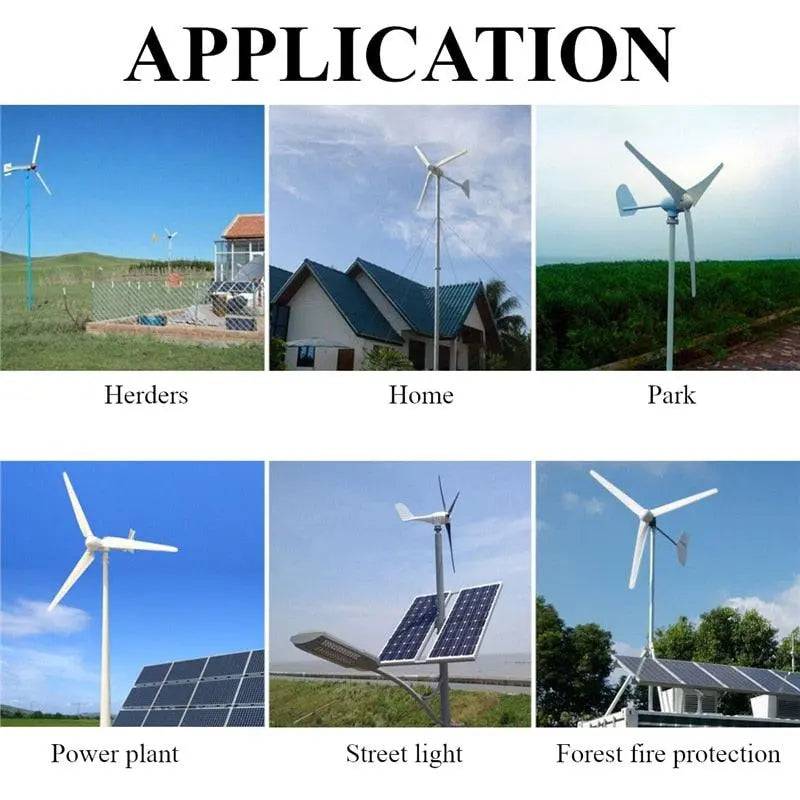 Wind Turbine Generator 6000W Windmill 12/24/48V 6 Blade - 54 Energy - Renewable Energy Store