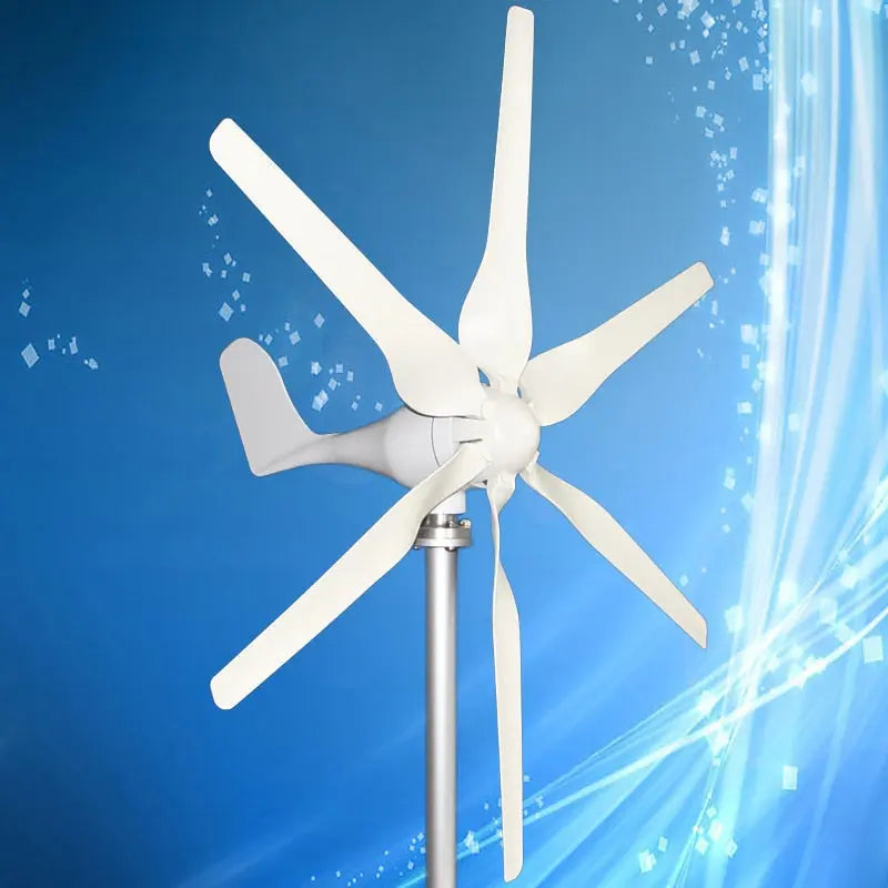 Wind Turbine Generator 800W 12V/24V with 6blades Include MPPT Wind Controller - 54 Energy - Renewable Energy Store