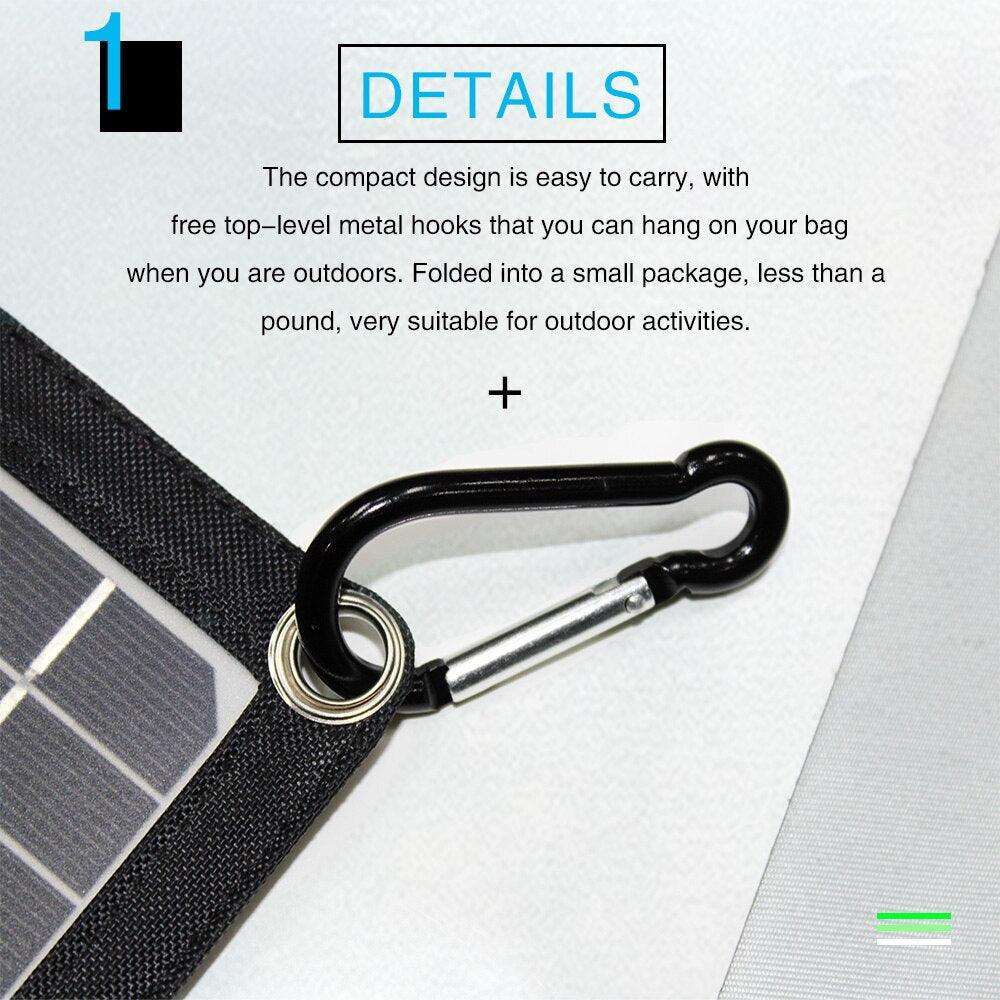 Solar Panel Charger 14 W with USB Port Waterproof Foldable Camping Travel - 54 Energy - Renewable Energy Store