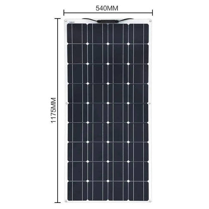 Solar Panel kit flexible Module 120/240/360/480/600/720 W photovoltaic 12V 18V 24V  Motorhome  Charger - 54 Energy - Renewable Energy Store