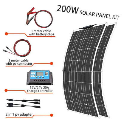 Solar Panel Kit Complete 400/300/200/100 Watts Flexible Solar 12V - 54 Energy - Renewable Energy Store
