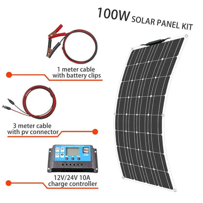 Solar Panel Kit Complete 400/300/200/100 Watts Flexible Solar 12V - 54 Energy - Renewable Energy Store