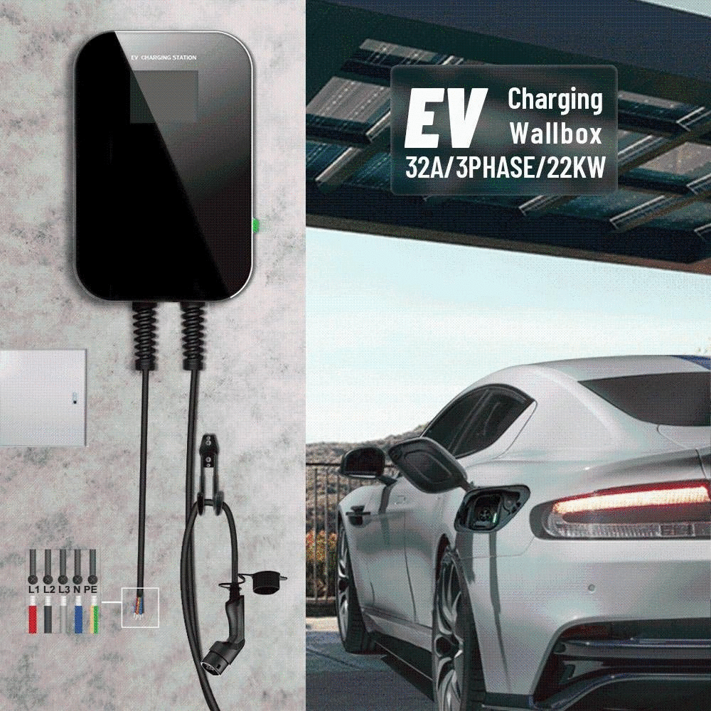 EV Charger (Eletric Car Charger) EVSE Wallbox Charging Station with Cable for Audi / Mercedes-Benz/ Smart Car - 54 Energy - Renewable Energy Store