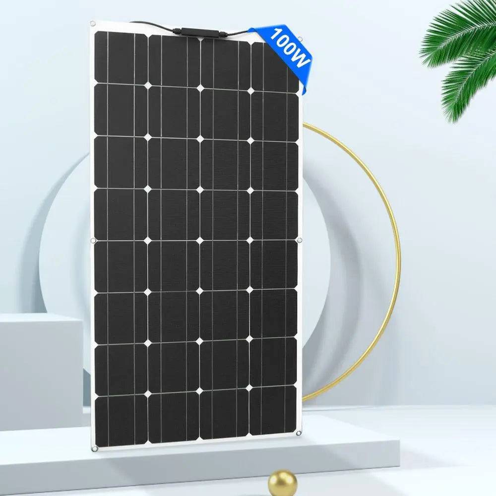 Solar Panel Flexible Monocrystalline 100/200/300/400 W For 12/24V Battery Charger - 54 Energy - Renewable Energy Store