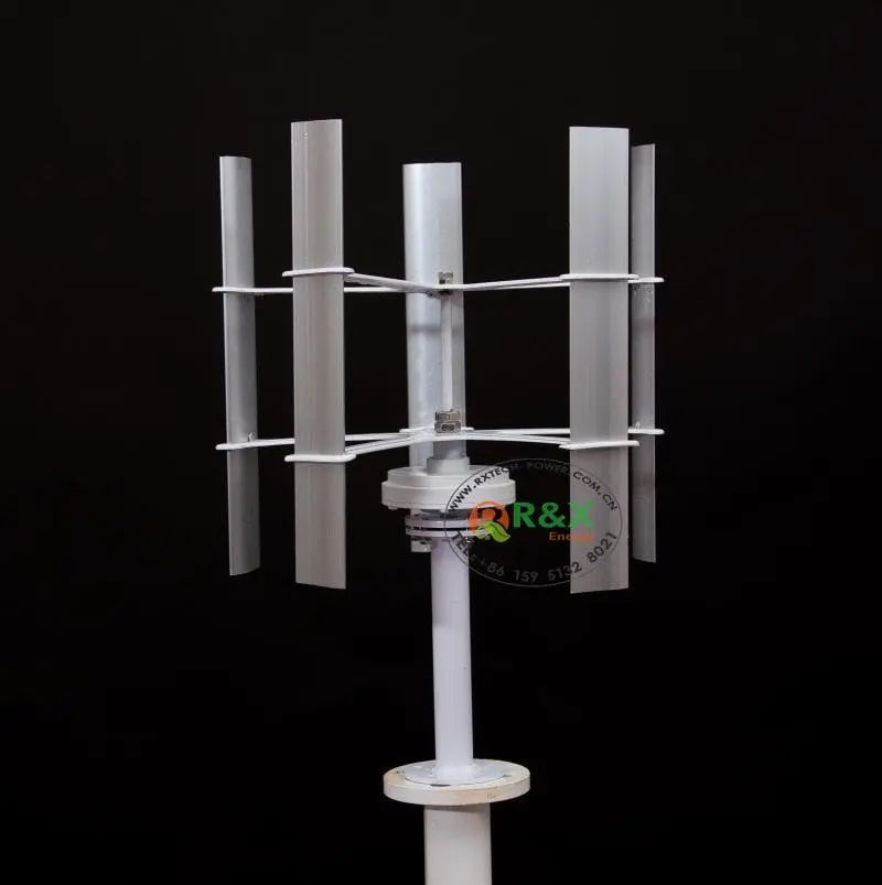 Mini Vertical Axis Wind Turbine 30W Small Windmill 12V/24V 5 Blades Start Low Speed High Quality R&amp;X - 54 Energy - Renewable Energy Store