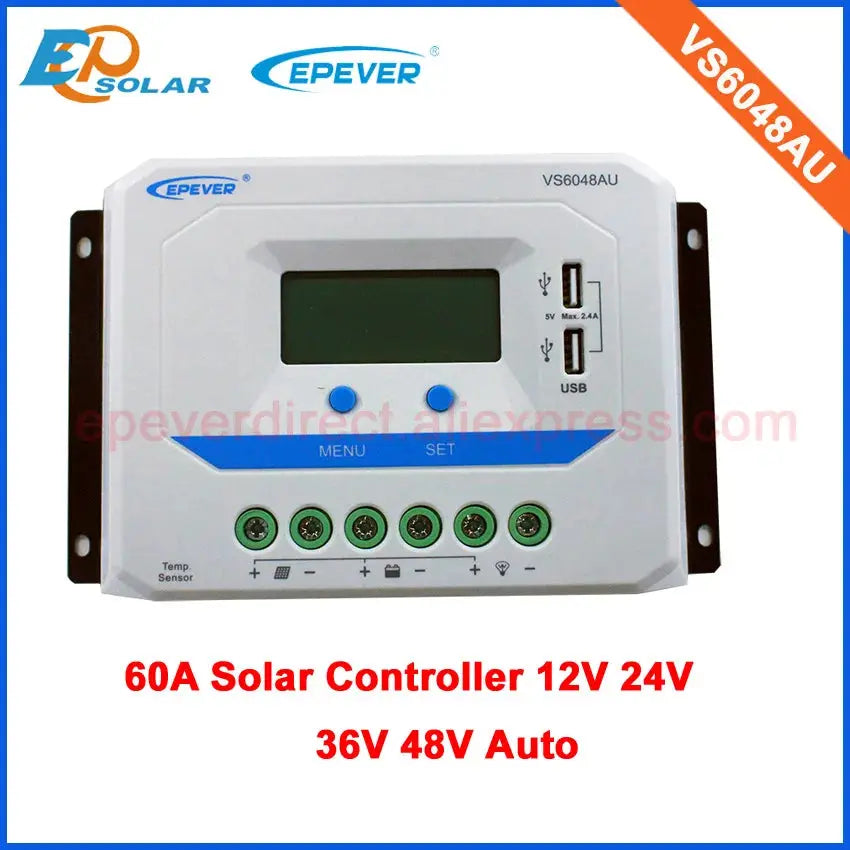 Solar charge controller EPEVER  VS6048AU 12/24/36/48 V - 54 Energy - Renewable Energy Store