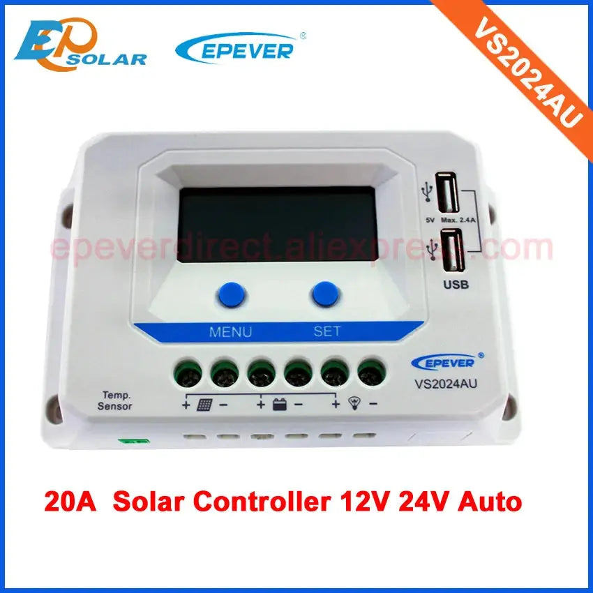 controllers built in USB output terminal VS1024AU VS2024AU VS3024AU VS4524AU VS6024AU solar system power bank regulators - 54 Energy - Renewable Energy Store