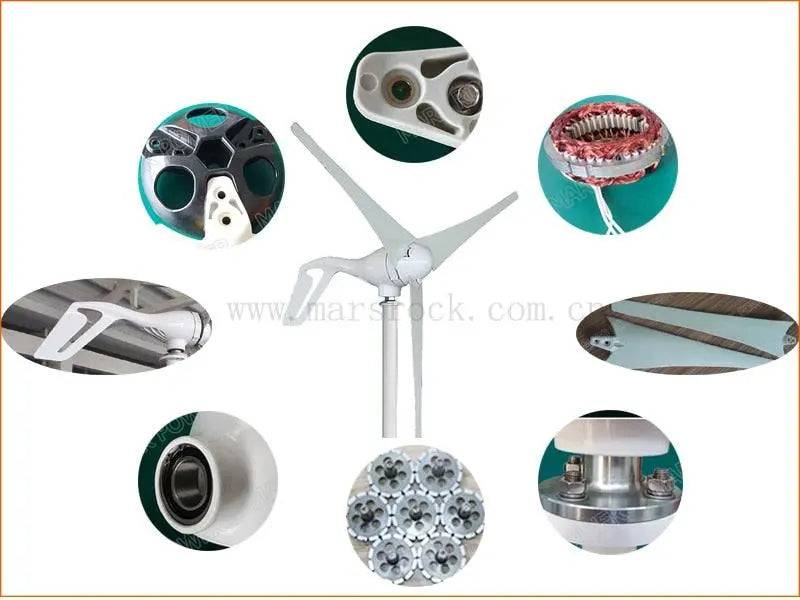 Wind Turbine Generator 400/600W small windmill 12/24V dc  charge controller - 54 Energy - Renewable Energy Store