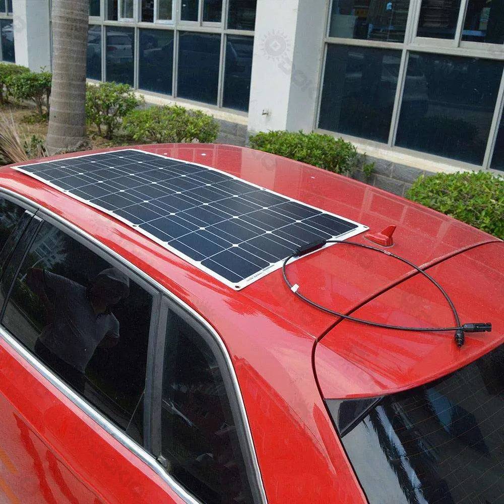 Solar Panel 100W Flexible Monocrystalline Flexible Car/Boat High Quality 12V - 54 Energy - Renewable Energy Store