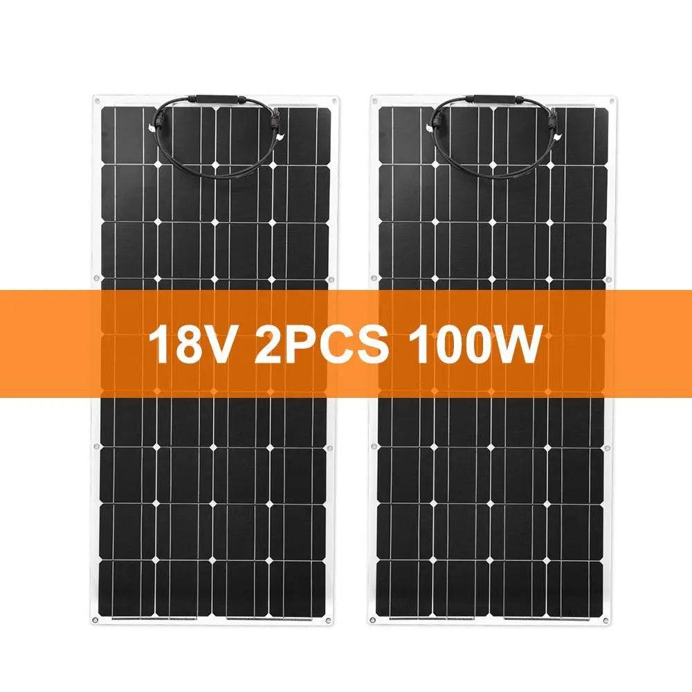 Solar Panel 100W Monocrystalline Flexible Car/Boat High Quality 12V Flexible Panel Sola - 54 Energy - Renewable Energy Store