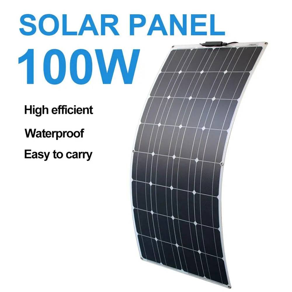 Panel Solar Flexible 100W 12V
