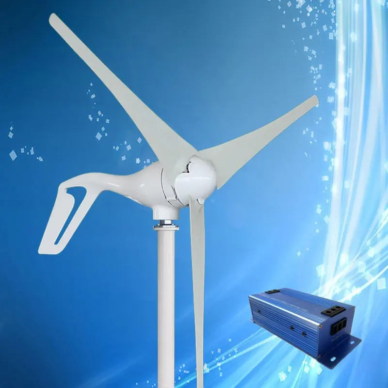 2020 New Type 400W Wind Turbine with 3/5PCS Blades + 600W Multi-Function Wind Turbine Charge Controller - 54 Energy - Renewable Energy Store