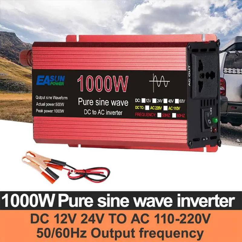1000W 1600W 2200W 3000W Pure Sine Wave Inverter DC 12V 24V To AC 110V 220V  Voltage