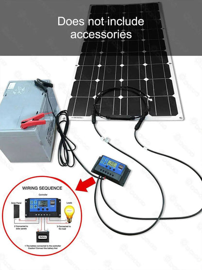 Solar Panel 100W Flexible Monocrystalline Flexible Car/Boat High Quality 12V - 54 Energy - Renewable Energy Store