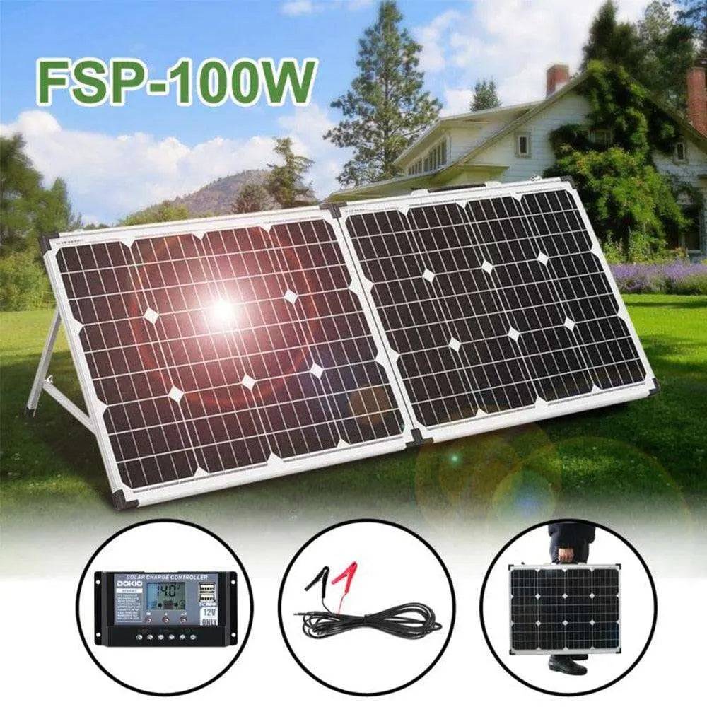 Solar Panel 100W (2Pcs x 50W) USB Controller Solar Battery Cell/Module/System Charger - 54 Energy - Renewable Energy Store