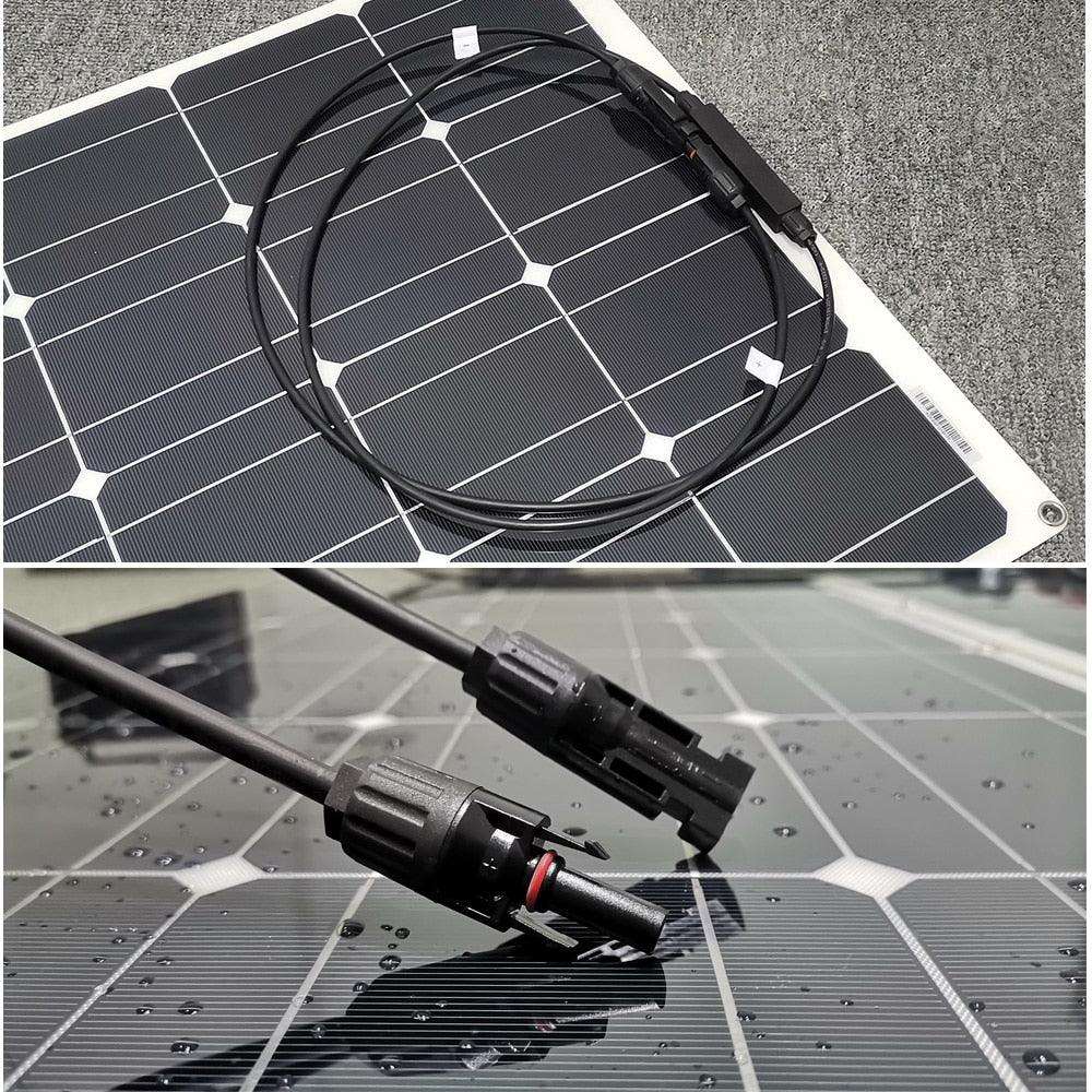 Photovoltaic Solar Panel Kit 100W 300W 500W Portable Flexible Battery Generator Charger - 54 Energy - Renewable Energy Store
