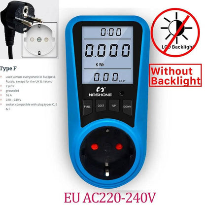 Power Meter Digital Electricy consumption  220/110V AC Power - 54 Energy - Renewable Energy Store