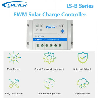 LS2024B 20A 20amp EPSolar EPEVER Solar charger controller apply to solar home system solar lighting and solar road singals - 54 Energy - Renewable Energy Store