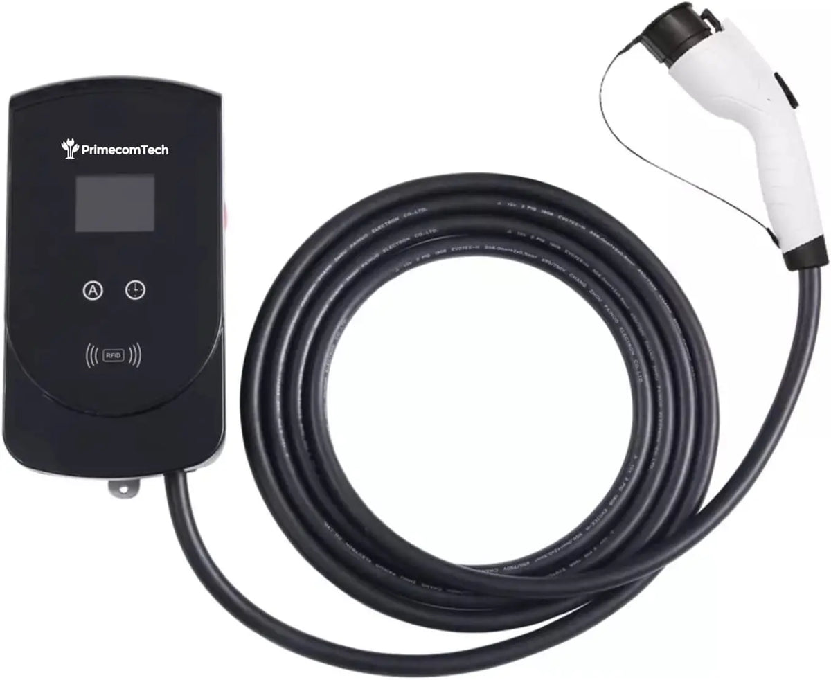 Smart Electric Vehicle Charging Station 220 V for Tesla and All EV Brands 30' Feet Length (25 Feet, NEMA 14-50p) - 54 Energy - Renewable Energy Store