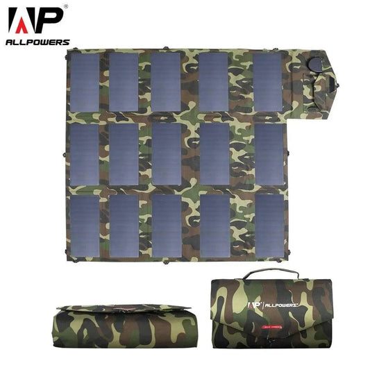 Portable Solar Charger ALLPOWERS 100W Foldable Solar Panel - 54 Energy - Renewable Energy Store