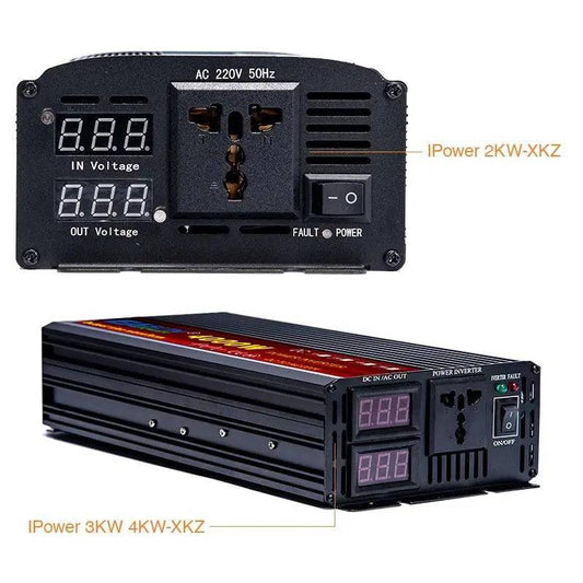 Pure Sine Wave Inverter  3000/4000/5000 W  PowerCar Inverter  DC 12/24V AC 110/220V - 54 Energy - Renewable Energy Store