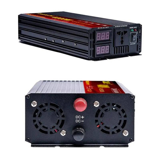 Pure Sine Wave Power Inverter 2000W 3000W 4000W Voltage Transformer 12V 24V 220V  Converter With 2 LED Display DC 12V to AC 230V - 54 Energy - Renewable Energy Store