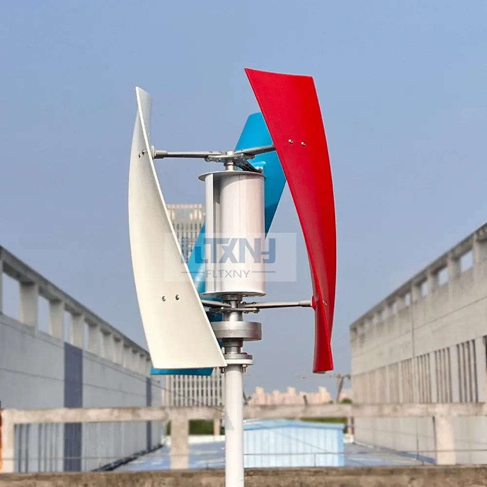 Real Efficiency Free Energy Windmill 1kw 1.5kw 12v 24v Vertical Axis Permanent Maglev Wind Turbine With MPPT Hybrid Controller - 54 Energy - Renewable Energy Store