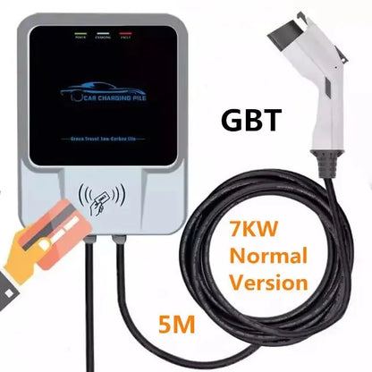 GBT EV Charger 7KW/11KW/22KW 1/3Phase 5M Adjustable Electric Vehicle Charging Station Wallbox EV Car Charger - 54 Energy - Renewable Energy Store