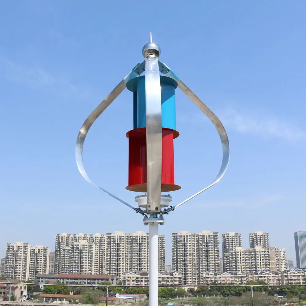 Vertical Wind Turbine Generator 800W 1000W With MPPT Charge Controller Windmill RV Yacht Farm Small Wind Generator Home Use