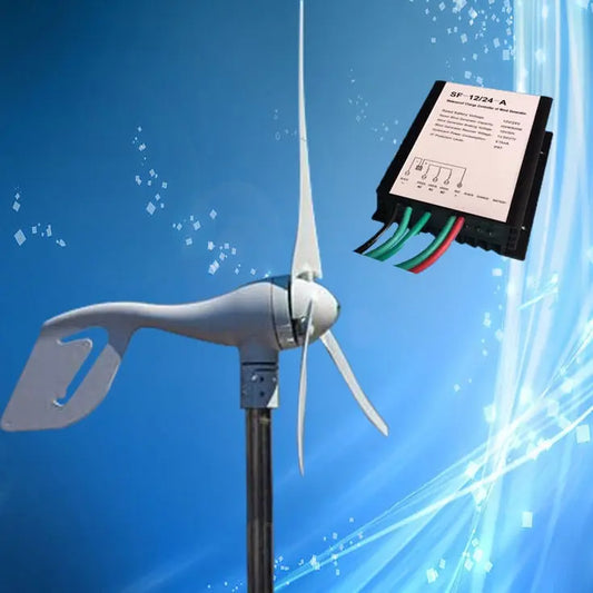 800W 12V/24V Wind Power Generator; 800W Wind Mill with 3/5/6PCS Blades + MPPT Wind Turbine Charge Controller
