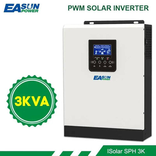 Solar Inverter 3KVA  Pure Sine Wave  24V 220V Inverter Built-in 50A PWM Solar Charge Controller Battery Charger - 54 Energy - Renewable Energy Store