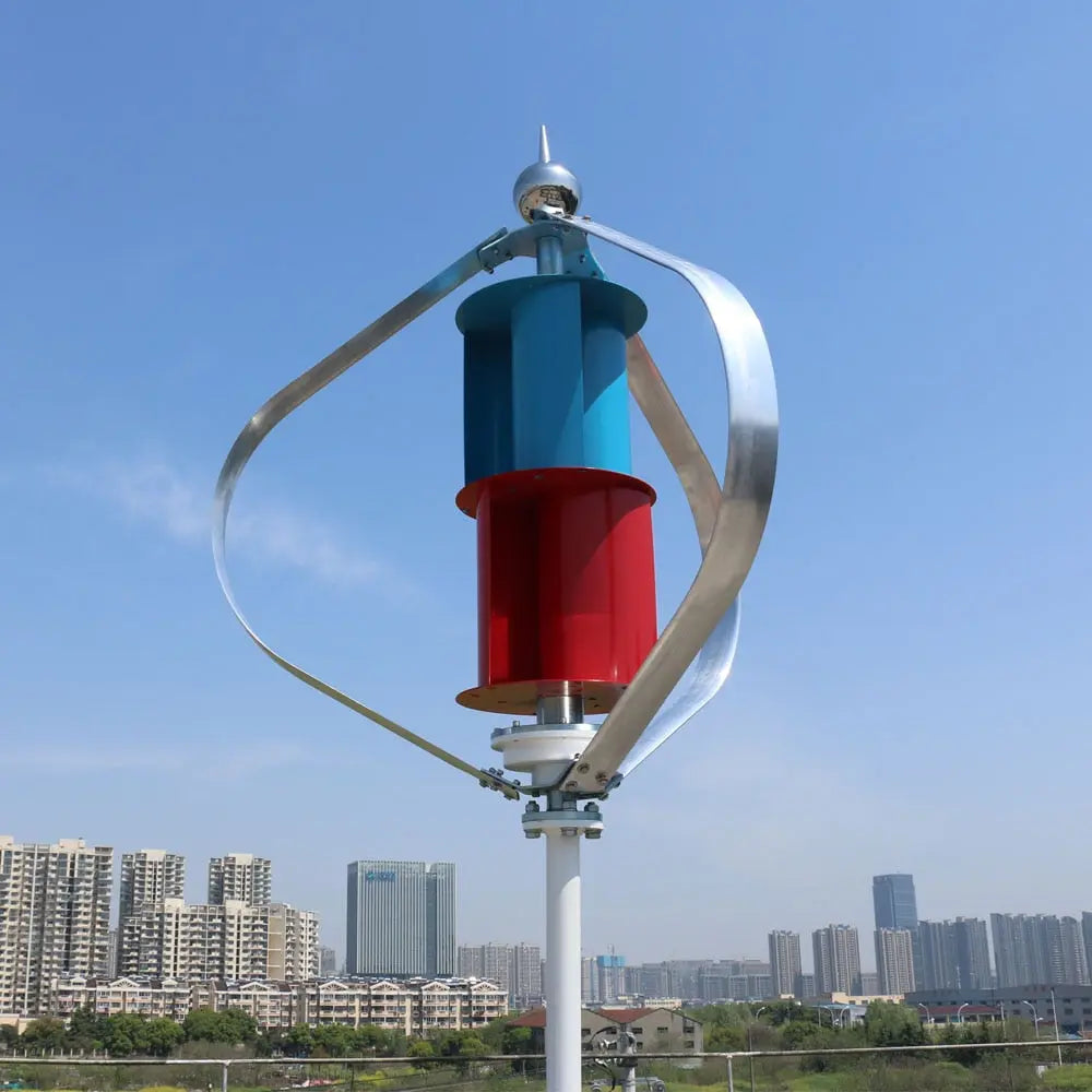 Vertical Wind Turbine Generator 800W 1000W With MPPT Charge Controller Windmill RV Yacht Farm Small Wind Generator Home Use