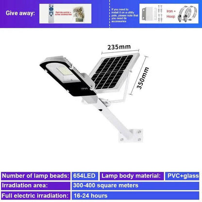 Solar Pole Light 500W  Waterproof LED Lamps Security Flood Lighting Remote Control - 54 Energy - Renewable Energy Store