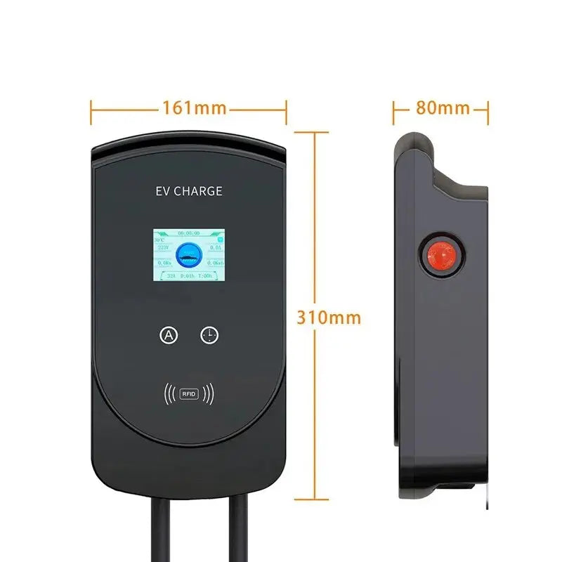 EV Charging Station 1/3 Phase Charger Electric Vehicle Car Wallbox for Type2 / Type1 32A 7.6/11/22KW IEC62196-2 SAE J1772 - 54 Energy - Renewable Energy Store