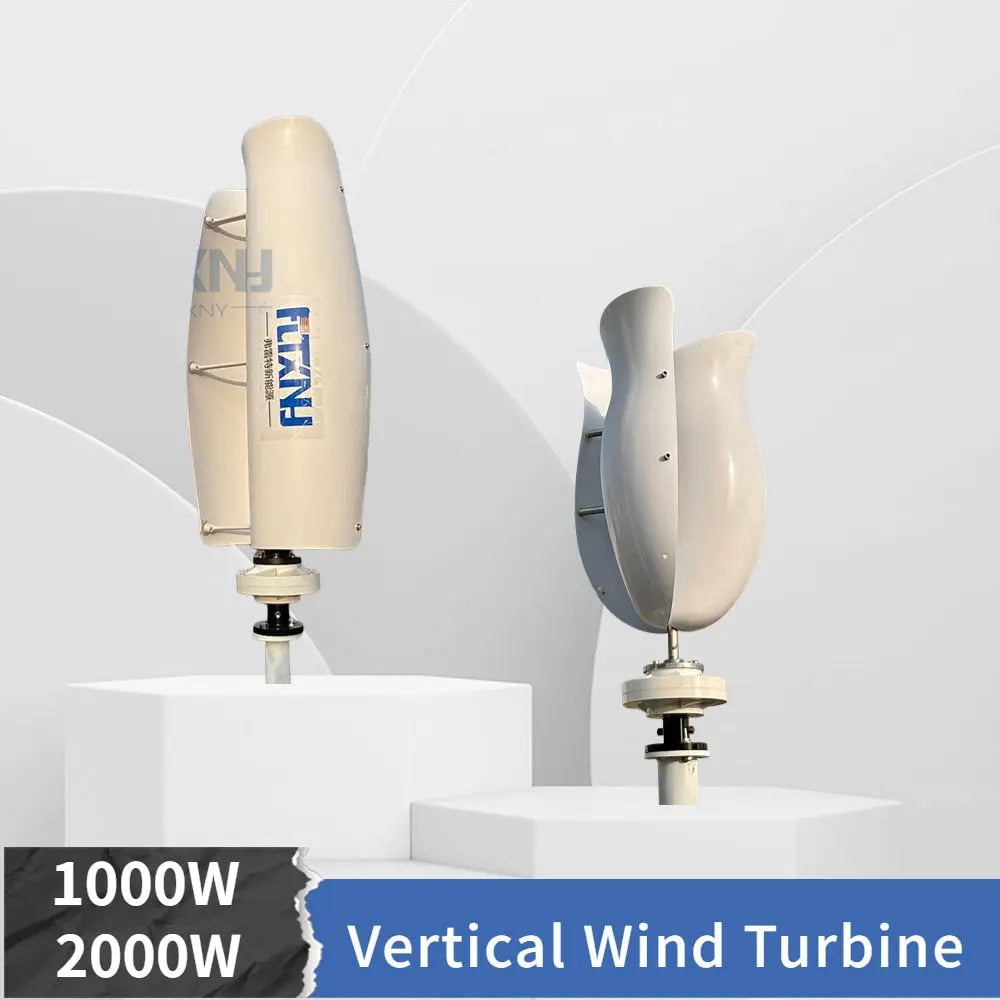 Wind Turbine Power Generator 1000/2000W 12/24v CE Certification With MPPT Controller
