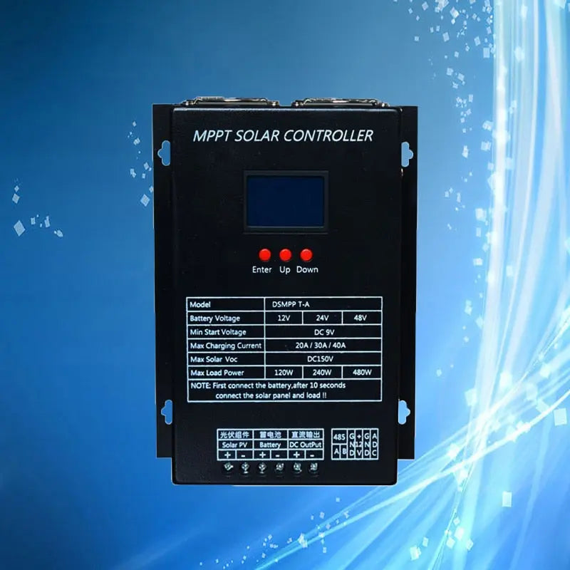 MPPT 20A 30A 40A 50A 60A Solar Charge Controller 12V 24V 48V Auto Solar Panel Battery Charge Regulator LCD Display - 54 Energy - Renewable Energy Store