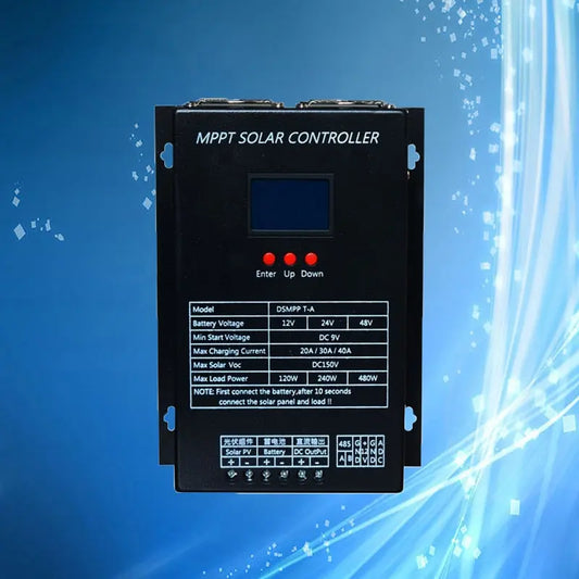 MPPT 20A 30A 40A 50A 60A Solar Charge Controller 12V 24V 48V Auto Solar Panel Battery Charge Regulator LCD Display - 54 Energy - Renewable Energy Store