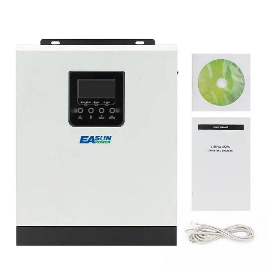 Solar Inverter EASun 3KVA Pure Sine Wave 24V 220V PV Power 1500W Built-in PWM 50A - 54 Energy - Renewable Energy Store