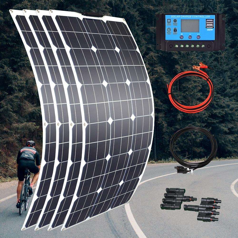 Solar Panel 100/200/300/400 W Flexible PWM Controller 12V/24V Battery Charger - 54 Energy - Renewable Energy Store